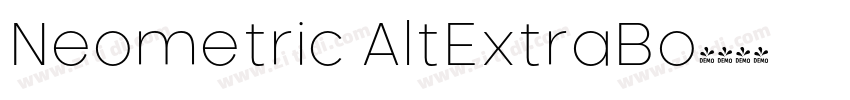 Neometric AltExtraBo字体转换